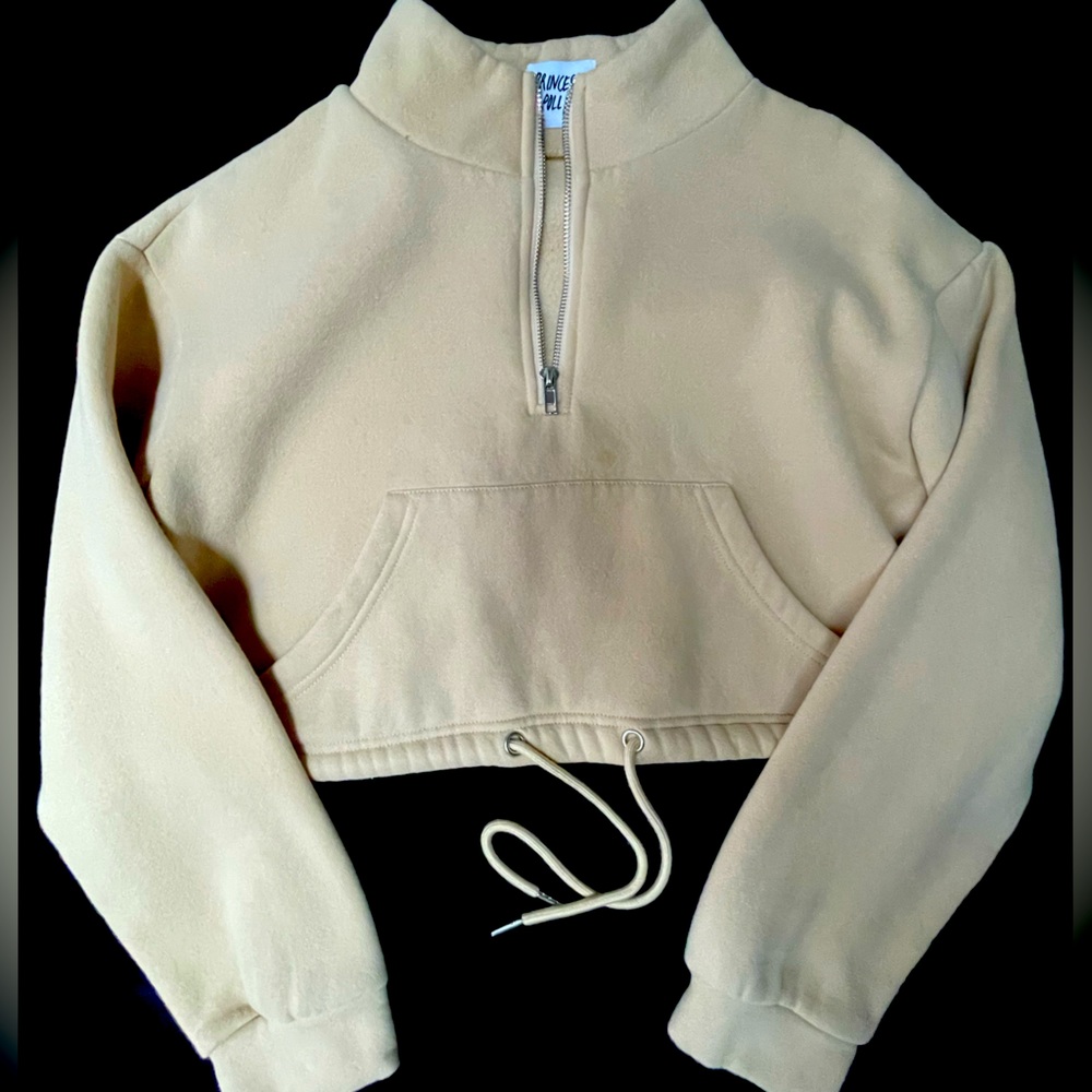 Princess Polly Tan Quarter Zip